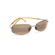 Maui Jim Honolua Bay Sunglasses w/ Amber Frame and HCL Bronze Lenses - H516-21, Quarter View