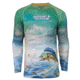 Hook &amp; Tackle Mens Bull Dolphin L/S UV Fishing Shirt, M013002L-440-S