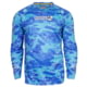 Hook &amp; Tackle Fractal Camo Waves UV Fishing Shirt 8-20, C013975L-251-S