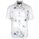 Hook &amp; Tackle Mens Marine Charts UV Vented Fishing Shirt, M01072S-200-M