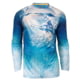 Hook &amp; Tackle Mens Marlin Strike Dolphin L/S UV Fishing Shirt, M013003L-200-L