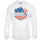 Hook &amp; Tackle Mens Star Spangled L/S UV Fishing T-Shirt, M013899-001-L
