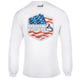 Hook &amp; Tackle Mens Star Spangled L/S UV Fishing T-Shirt, M013899-001-2XL