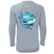 Hook &amp; Tackle Mens Wahoo Pentagon L/S UV Fishing Shirt, M013995L-600-M