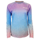 Hook &amp; Tackle Womens Fish Scale L/S UV Fishing Shirt, W013017-965-M