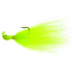 Hookup Inshore Premium Bucktail Jig, 3/8 oz, Chartreuse 4/0 VMC Perma Steel Hook, 115-02