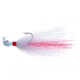 Hookup Inshore Premium Bucktail Jig, 3/8 oz White/Red/White, 4/0 VMC Perma Steel Hook, 115-03