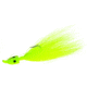 Hookup Weedless Bucktail Jig 1/4 oz, Chartreuse, 1/0 Mustad Forged Duratin Hook, 113-02