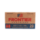 Hornady Frontier .223 Remington 55 grain Full Metal Jacket Brass Cased Centerfire Rifle Ammo, 20 Rounds, FR100