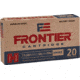 Hornady Frontier 5.56x45mm NATO 55 grain Full Metal Jacket Brass Cased Centerfire Rifle Ammo, 20 Rounds, FR200