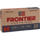 Hornady Frontier 5.56x45mm NATO 62 grain Full Metal Jacket Brass Cased Centerfire Rifle Ammo, 20 Rounds, FR260