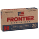 Hornady Frontier, 5.56x45mm NATO, 75 grain, Boat Tail Hollow Point, Brass, Centerfire Rifle Ammo, 500 Round