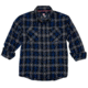 Hornady Gear Flannel Shirt - Mens, Large, Navy/Black/Gray, 32203