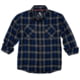 Hornady Gear Flannel Shirt - Men's, Large, Navy/Black/Gray, 32203