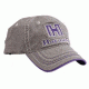 Hornady Ladies Logo Cotton Cap,Gray/Purple 99304