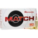 Hornady Match .223 Remington 73 Grain Extremely Low Drag Match Centerfire Rifle Ammunition