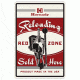 Hornady Reloading Redzone Tin Sign,17 1/2x11 3/4in 99130