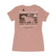 HOWITZER Best Friend S/S Vneck Tee - Womens, Desert Pink, Medium, CVW7133-DEPK-M