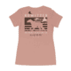 HOWITZER Best Friend S/S Vneck Tee - Womens, Desert Pink, Medium, CVW7133-DEPK-M