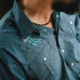 Howler Brothers Gaucho Snapshirt - Mens, Deep Blue Microstripe/Jellyfish, L, 120720S-BBM-L