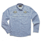 Howler Brothers Gaucho Snapshirt - Mens, Pale Blue Oxford/Orange Blossom Special, M, 120720S-LBO-M