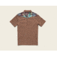 Howler Brothers Ranchero Polo - Mens, Brown Heather / Third Coast Print, Large, 125119S-BTC-L