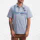 Howler Brothers Rookery Polo T-Shirt - Mens, Palm Climber/Cream Heather, M, 121920S-LGH-M