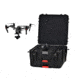 HPRC Wheeled Hard Case w/ Foam for DJI Inspire 2, Landing Mode, Black, 26.38 x 26.65 x 15.3 in INS2-4600W-01