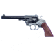 High Standard Firearms Sentinel Revolver, .22 Long Rifle, 6in barrel, blued finish aluminum frame, brown checkered plastic grip, revolving chamber, blade front, notch rear, 9 round cylinder, HSF-STL-.22LR-6-1-FRRMPG