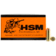 HSM Ammunition Training 10mm Auto 200 Grain Full Metal Jacket Brass Cased Pistol Ammo, 50 Rounds, 10MM8N