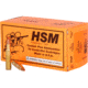 HSM Ammunition Varmint .222 Remington 50 Grain Hornady V-MAX Brass Cased Centerfire Rifle Ammo, 50 Rounds, HSM-222-8-N