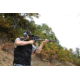 Man Shooting AR15 Outside