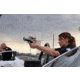 Female Police Officer Aiming a Pistol with a Romeo1 Red Dot Sight