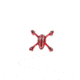 Hubsan Body Shell for H107 Quadcopter, Red/Silver HICH107-A21