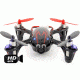 Hubsan Quad Copter W/Camera, Red And Black 61170-01