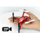 Hubsan Quad Copter W/Camera, Red and Silver 61170