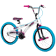 Huffy Jazzmin BMX-Style Bike - Girls, White/Blue/Pink, 20 in, 23092