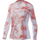 HUK Performance Fishing Icon X Mossy Oak Fracture L/S Shirt - Womens, Mossy Oak Sockeye, L, H6120085-994-L