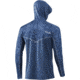 HUK Performance Fishing Icon X Running Lakes Hoodie - Mens, Titanium Blue, M, H1200393-428-M