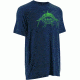 HUK Inked Catfish Tee, Heather Navy, Small H1000038HNVS