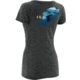 HUK KScott Rising Sail Ladies Vneck T, Dark Grey Heather, Extra Small H1000050DGHXS