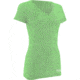HUK KScott Rising Sail Ladies Vneck T, Heather Neon Green, Extra Large H1000050HNGXL