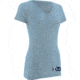 HUK KScott Tuna Ladies Vneck T, Heather Carolina Blue, Extra Small H1000051HCBXS