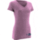HUK KScott Tuna Ladies Vneck T, Heather Pink, Medium H1000051SPHM