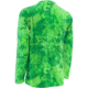 HUK Mens Kryptek LoPro Performance Raglan Long Sleeve Shirt, Kryptek Neon Green H1200108GNGS