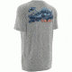 HUK Mens Kscott Walleye Attack T-Shirt, True Grey Heather H1000076TGHXXXL