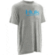HUK Mens Logo Tee, True Grey Heather H1000091TGHS