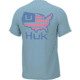 HUK Performance Fishing American Huk Tee - Men's, Crystal Blue, Medium, H1000399-497-M
