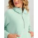 HUK Performance Fishing Bayside 1/2 Zip Hoodie - Womens, Seafoam Mist, Large, H6130030-366-L