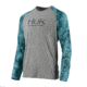 HUK Performance Fishing Fishing Long Sleeve Double Header Top - Men's, Grey, Large, H1200136-020-L